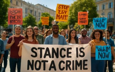 Make your stand: stance is not a crime, and your voice matters